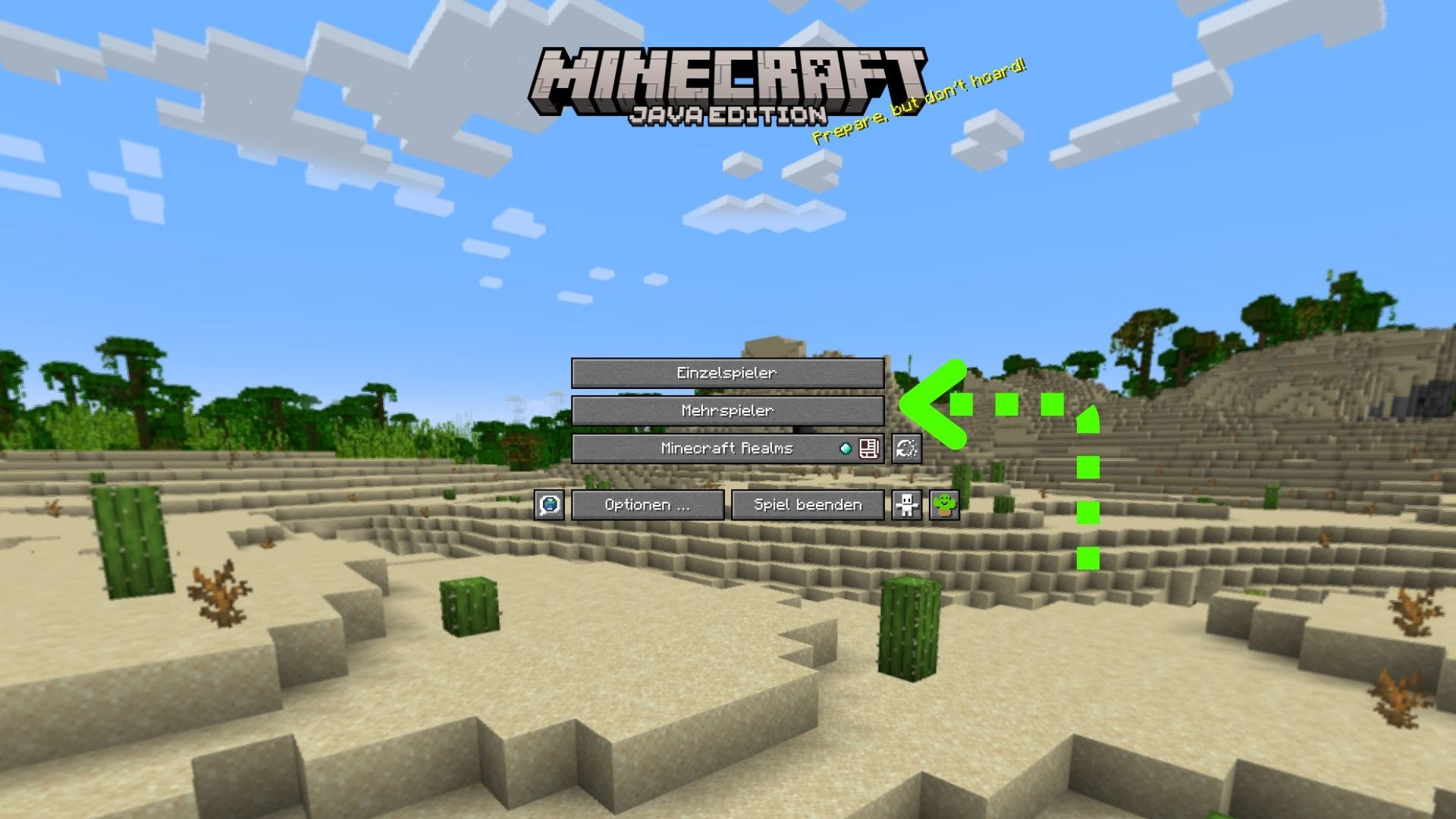 Minecraft öffnen