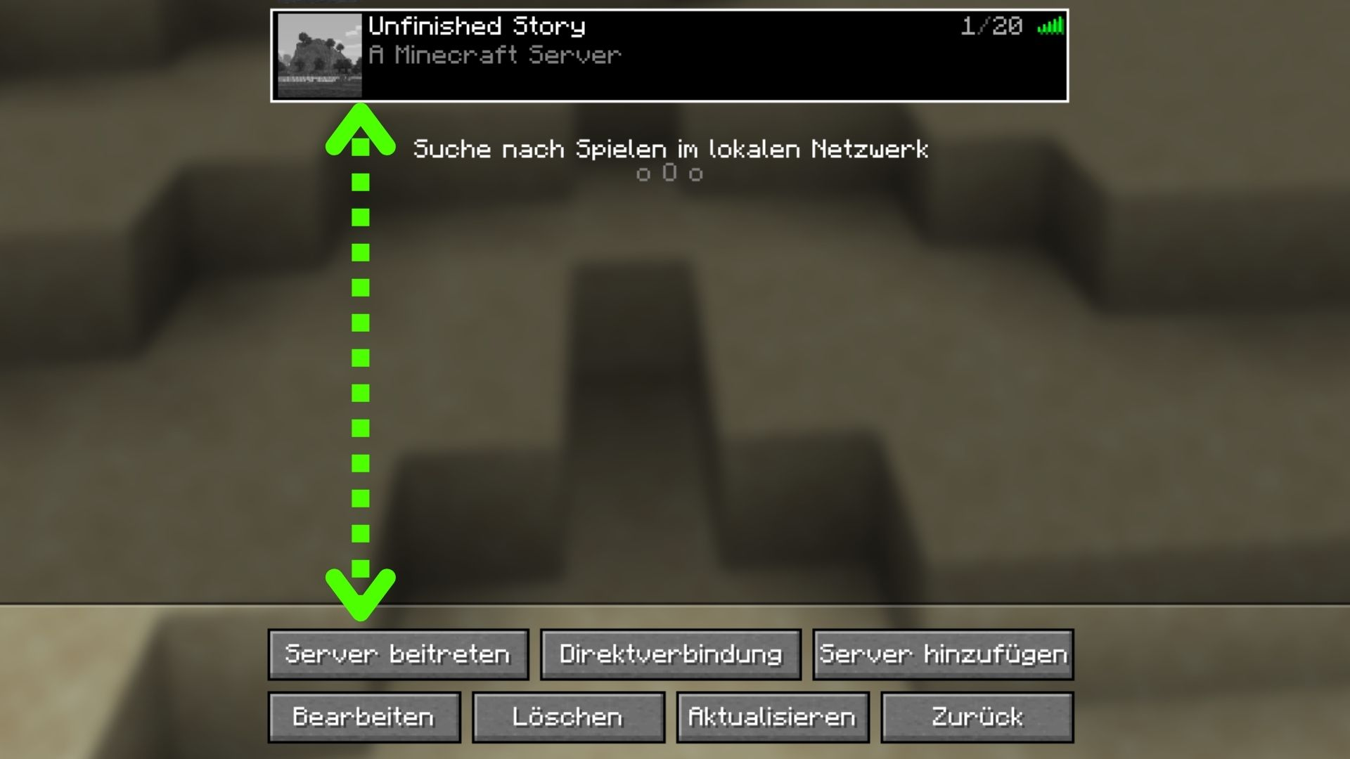Server beitreten